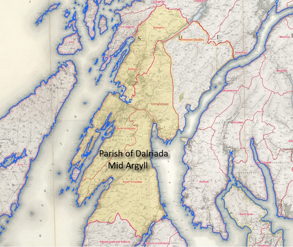 Dalriada Mid Argyll Parish Map